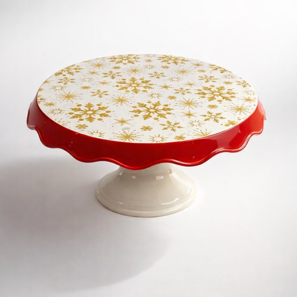 M.STUDIO Red and Gold Cake Stand